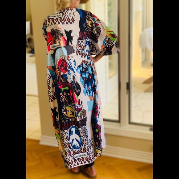 Graffiti Kimono robe, - Picture 4 of 4